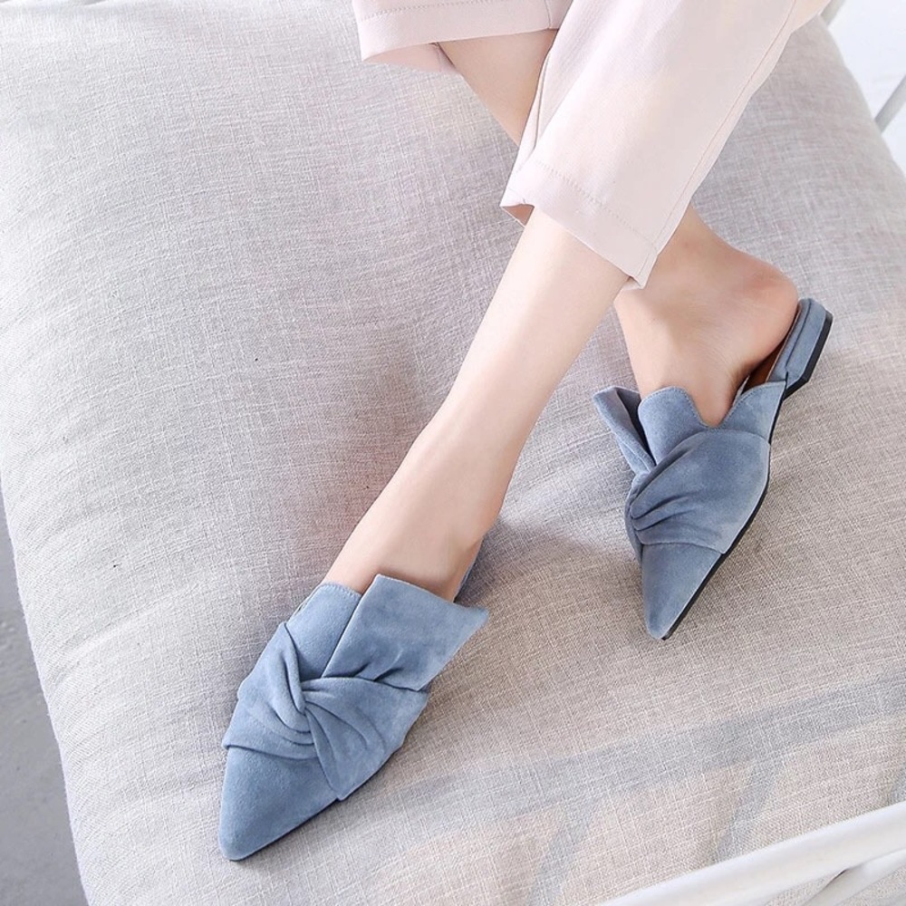 Autumn Women Slippers Flock Bowtie🎀 🛍
